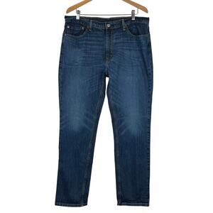 Levis 511 Jeans Mens 38x32‎ Blue Slim Straight Mid Rise Dark Wash Stretch Denim